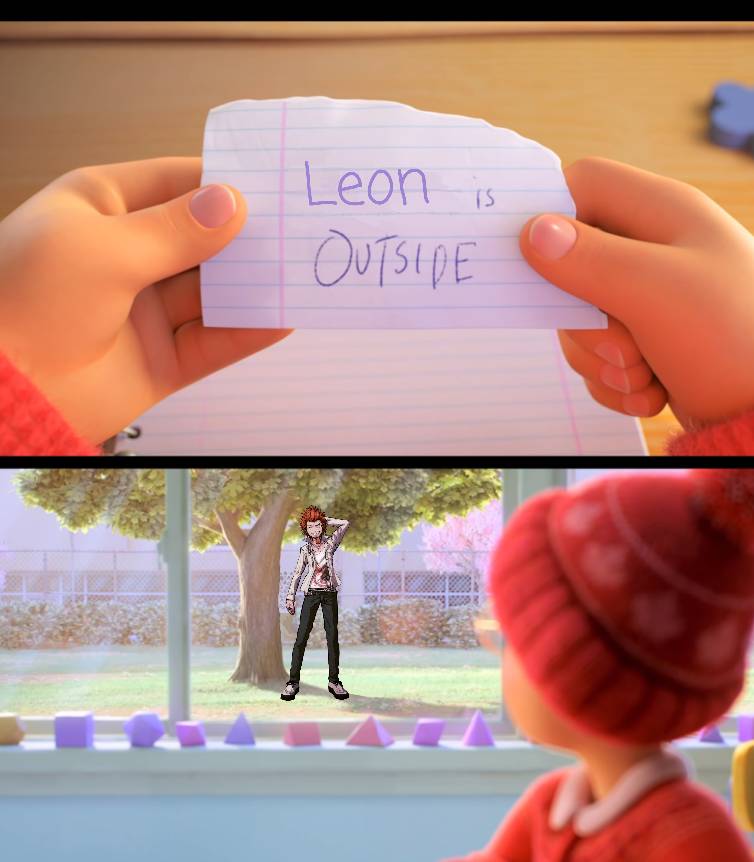 Leon is outside turning red meme by attilamaxsiolo on DeviantArt