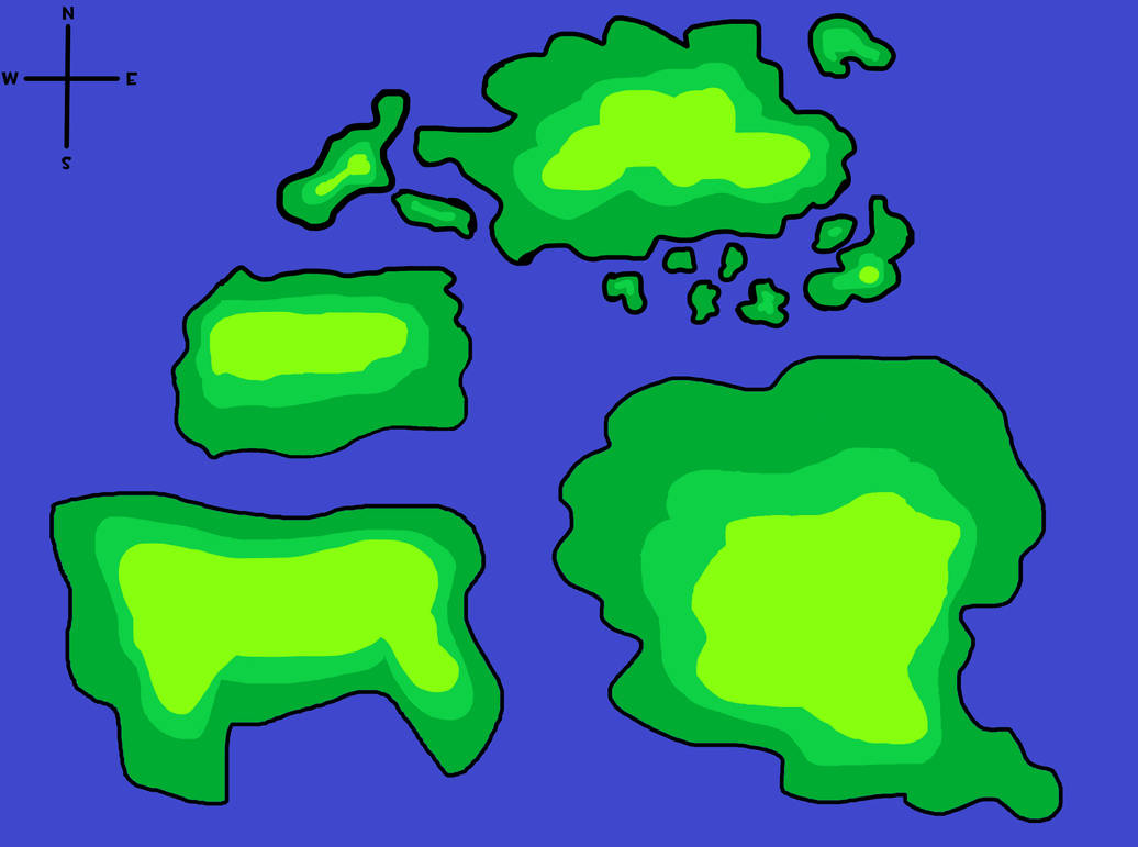 Potica Map The World Map of Pootisia by attilamaxsiolo on DeviantArt