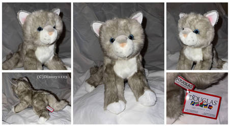 Douglas Cuddle Toys - Rita Light Grey Cat