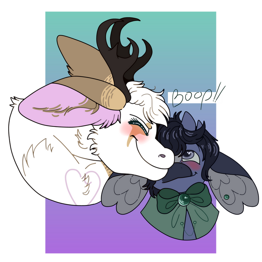 Boop!! - Commission for RaveGalaxy by blepsandbeans