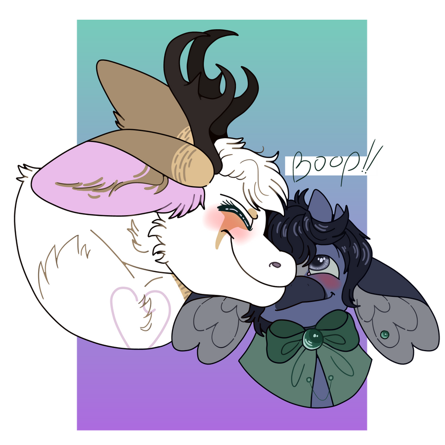 Boop!! - Commission for RaveGalaxy by blepsandbeans