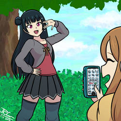 (Love Live) Yoshiko Birthday pose