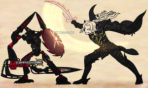 Dark-armored Duelists (Bionicle X Fire Emblem)
