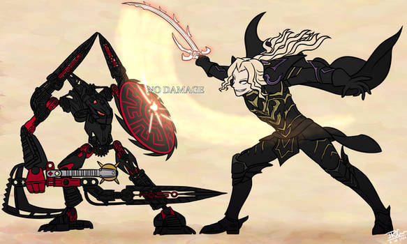 Dark-armored Duelists (Bionicle X Fire Emblem)