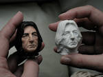 Severus Snape double portrait heads 2012 by MarieChristensen