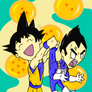 Goku and Vegeta Wedgie