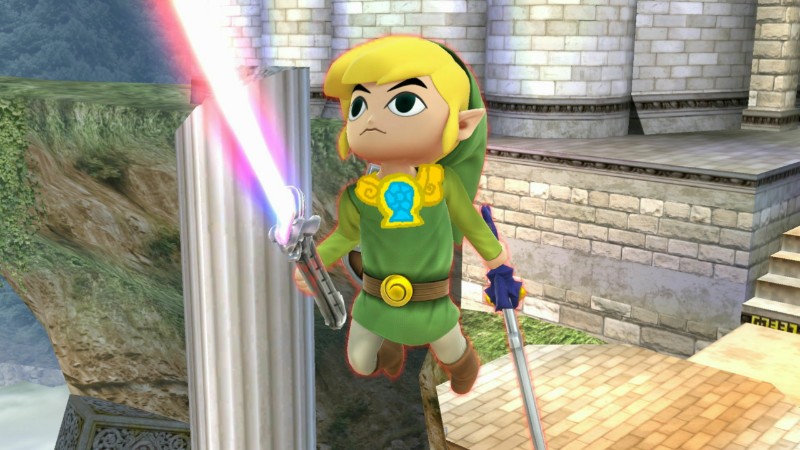 Toon Link with the element of laughter necklace