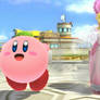 Kirby and Princess Peach