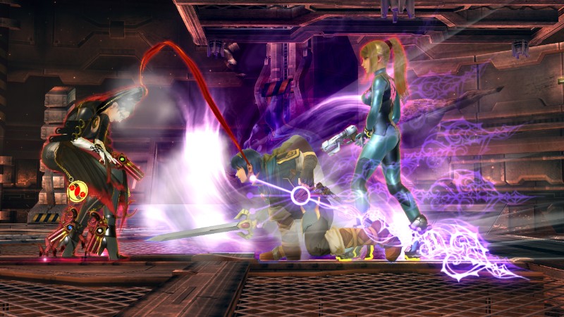 Bayonetta Marth and Samus Aran