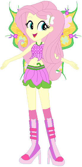 Flutterdaisy Fluttershy as Flora by user15432 on DeviantArt