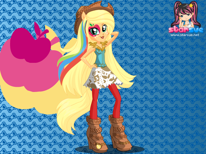 Applejack Rainbow Rocks Rainbow Rocks Applejack by user15432 on DeviantArt