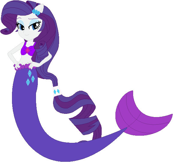 Rarity the mermaid by user15432 on DeviantArt