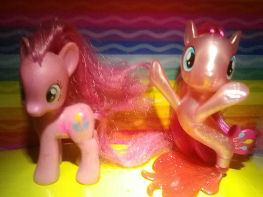 my two Pinkie Pie toys