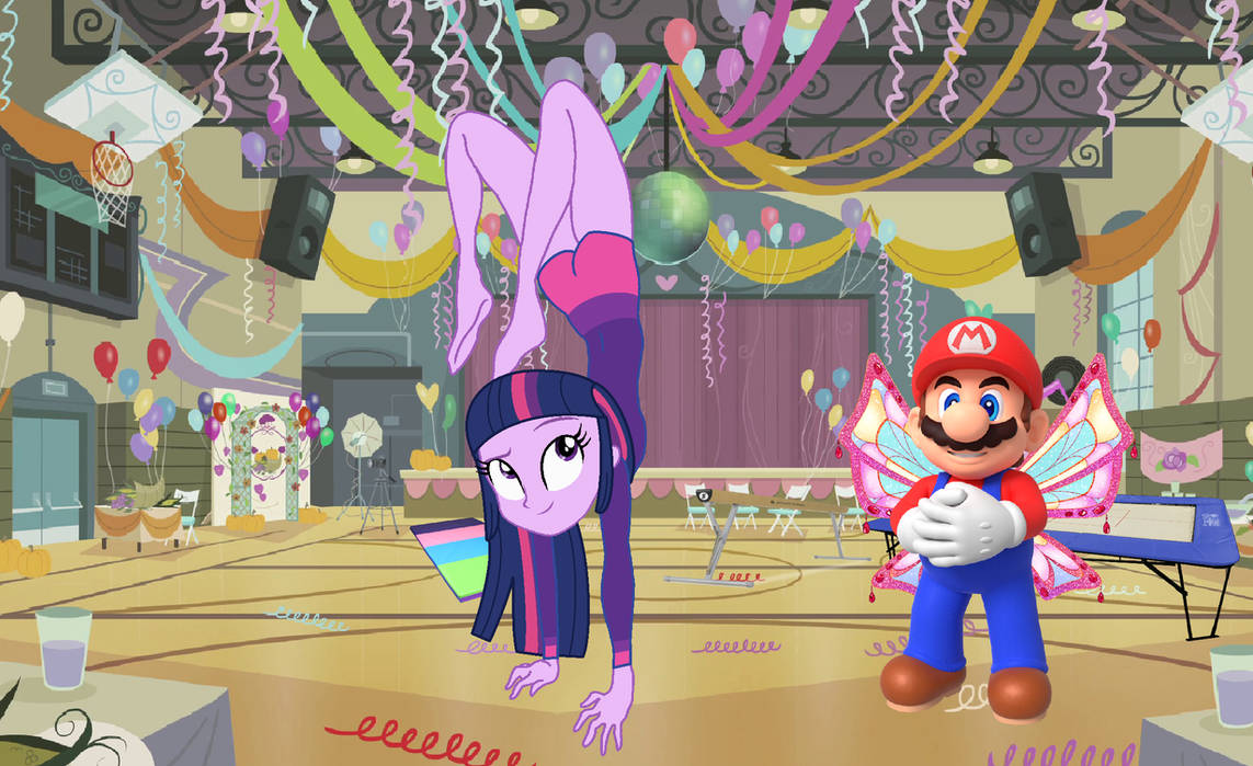 Mario trains Twilight Sparkle by user15432 on DeviantArt