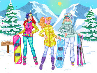 Winter Sports Princesses by user15432