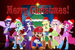 Merry Christmas from Mario and Equestria Girls by user15432