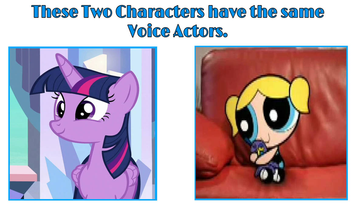 Same Voice Actors: Twilight Sparkle and Bubbles by user15432 on