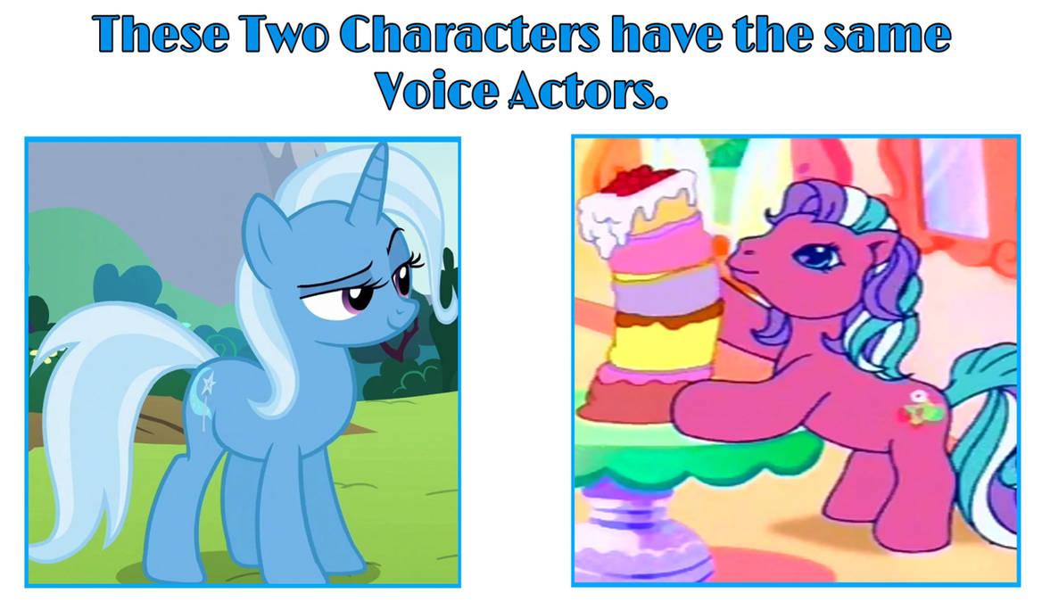 Same Voice Actors: Trixie Lulamoon and Sweetberry by user15432 on