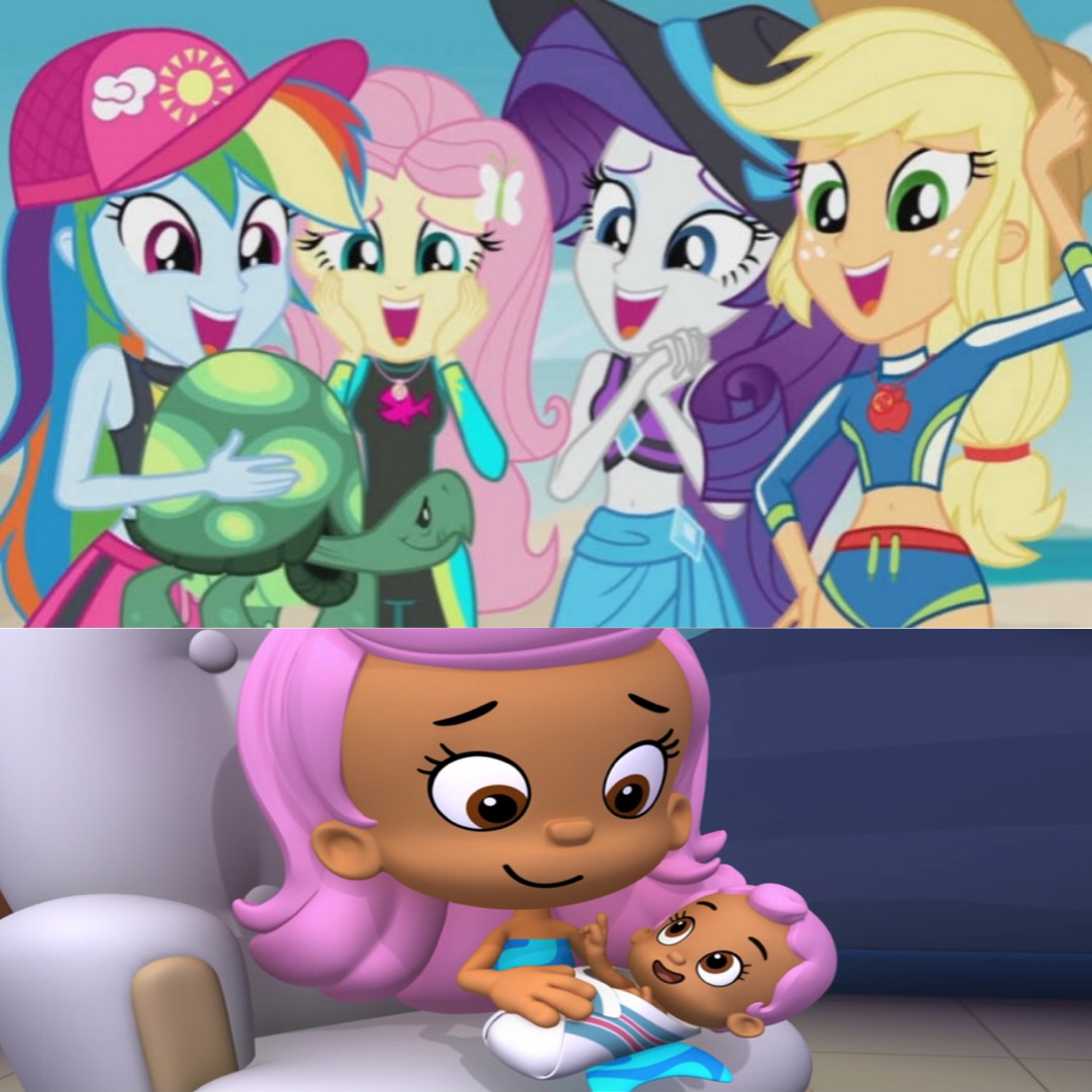 Equestria Girls Adores Molly s Baby Sister Mia by user15432 on