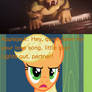 Applejack tells Bowser to Quiet Down