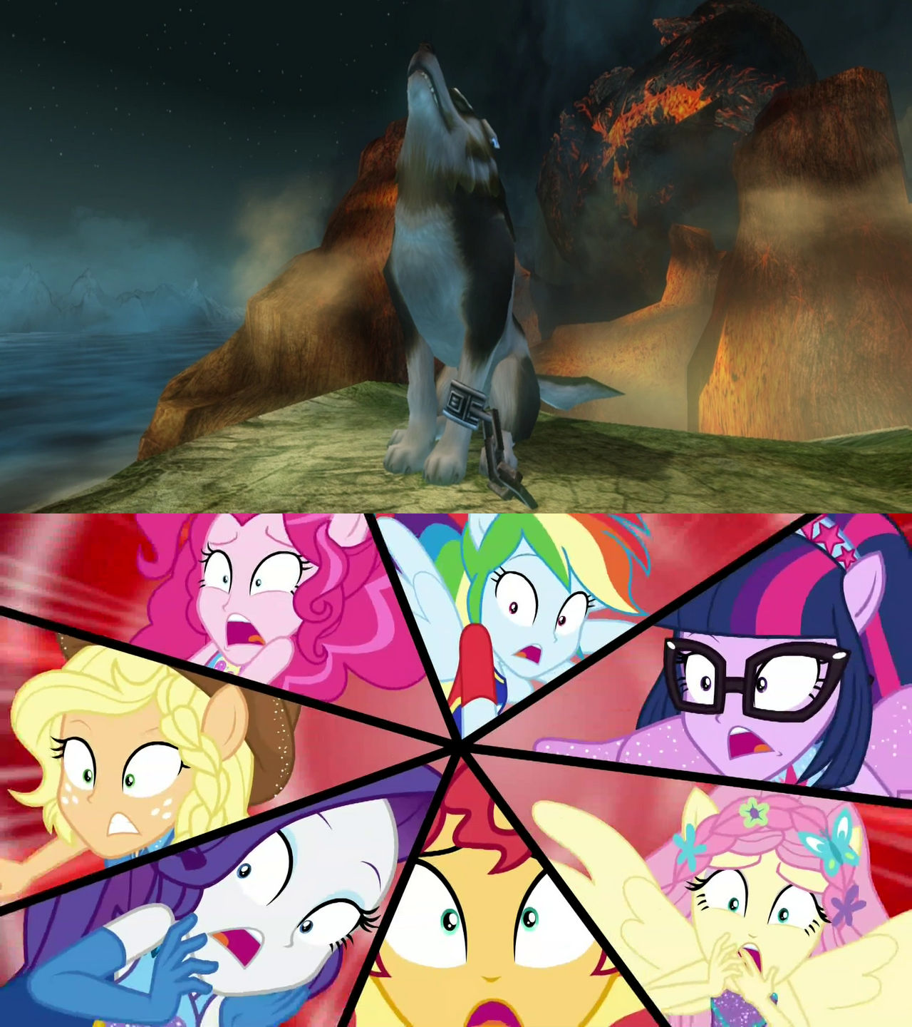 Humane 7 Deviantart Humane 7 Shocked at Wolf Link by user15432 on DeviantArt