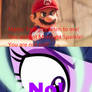 Mario Says to Sci-Twi She's Not Midnight Sparkle