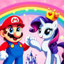 Mario and Rarity (AI Image)