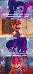 Mario tells Sci-Twi to Embrace Magic Inside of Her