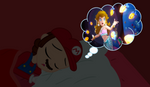 Mario Dreams About Mermaid Peach by user15432