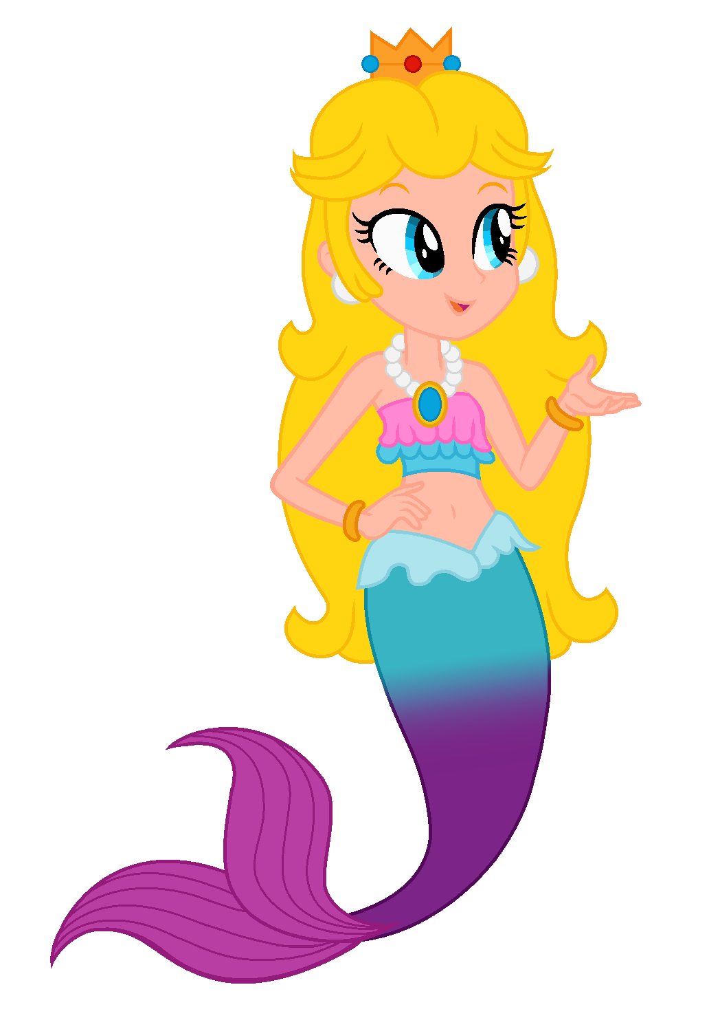 User15432 Mermaid Peach EG Style by user15432 on DeviantArt