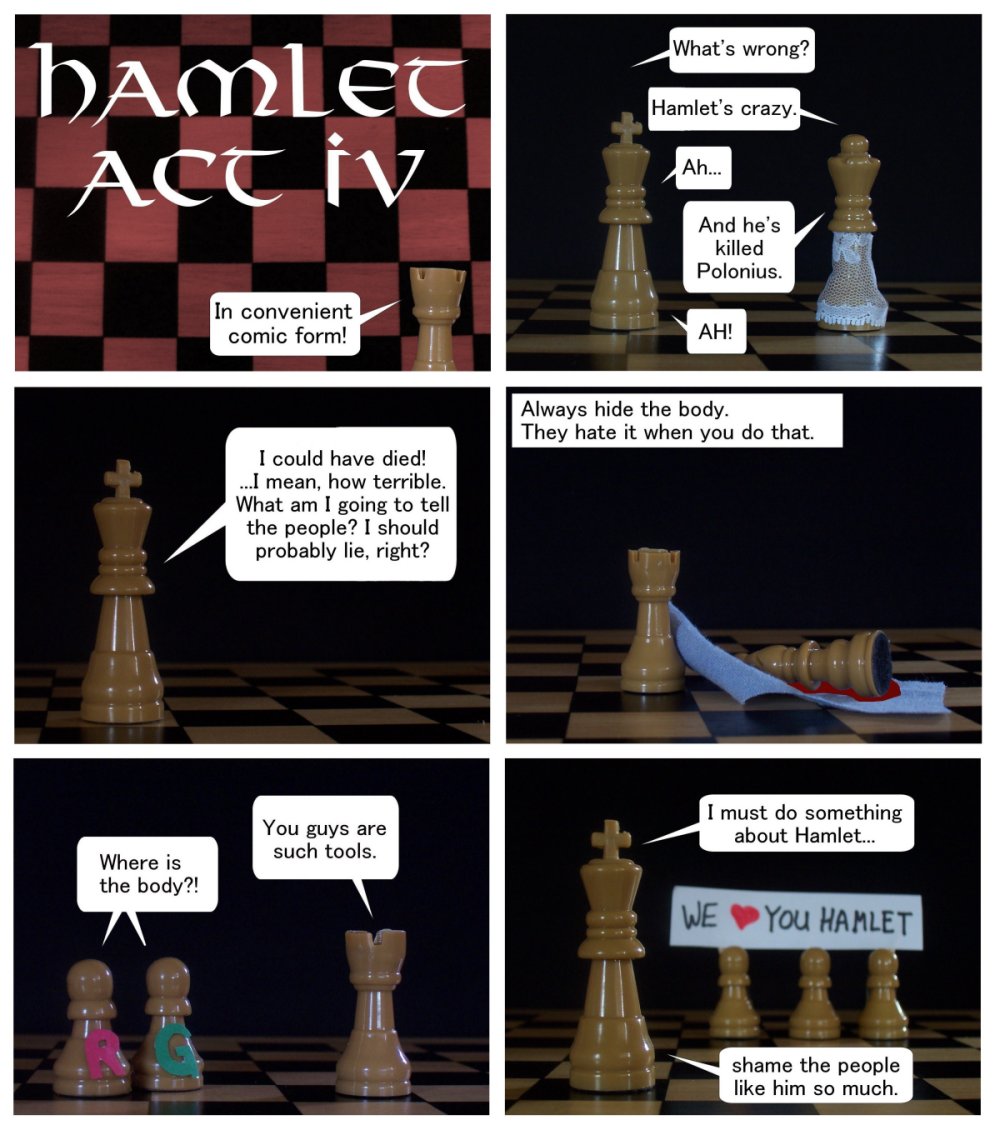 Hamlet Act IV: the Comic