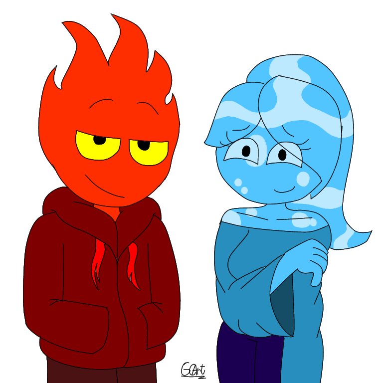 Fire boy and water girl diaper mishap by FireSquidcookie on DeviantArt