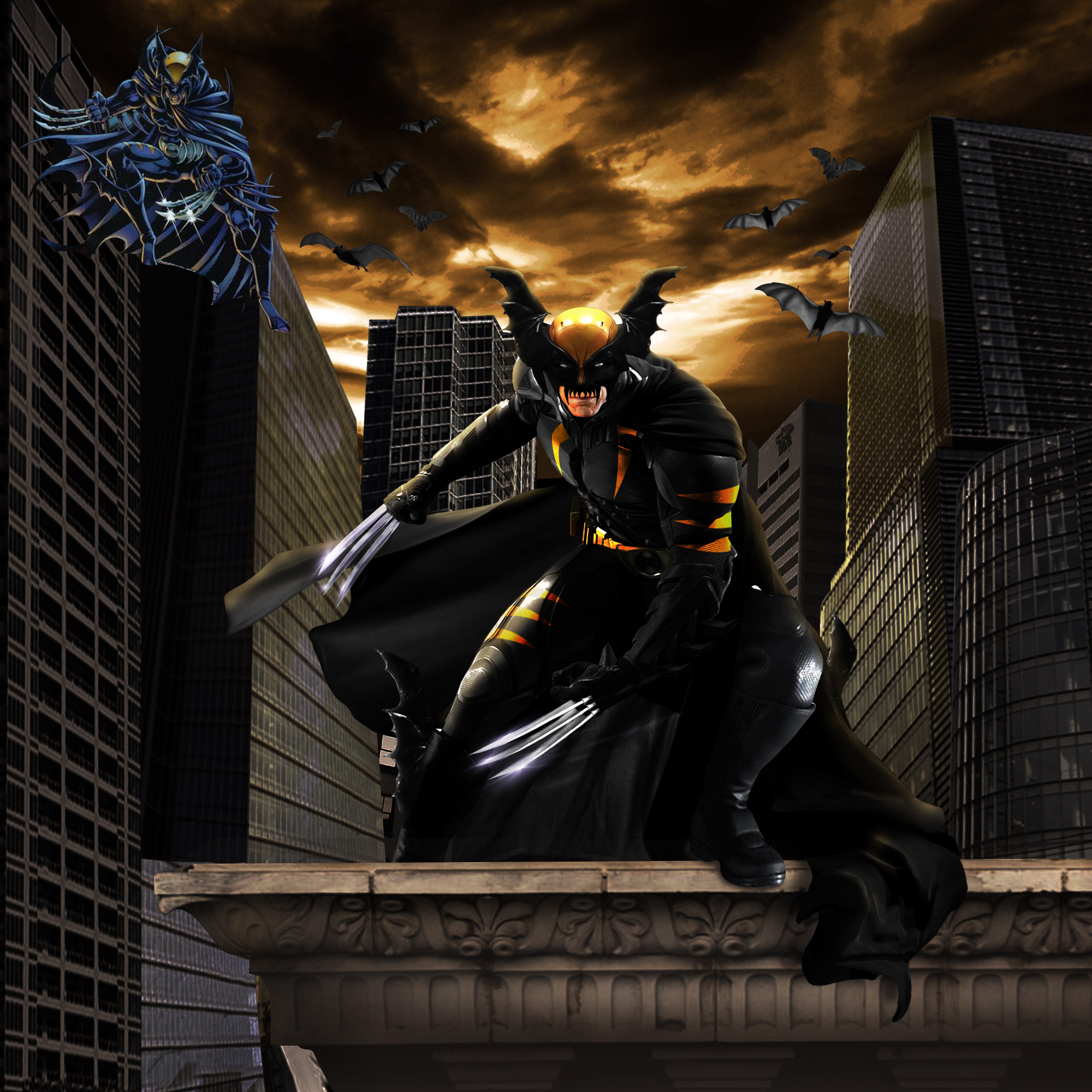 Amalgam: Dark Claw (Wolverine + Batman) by 7StonesGFX on DeviantArt