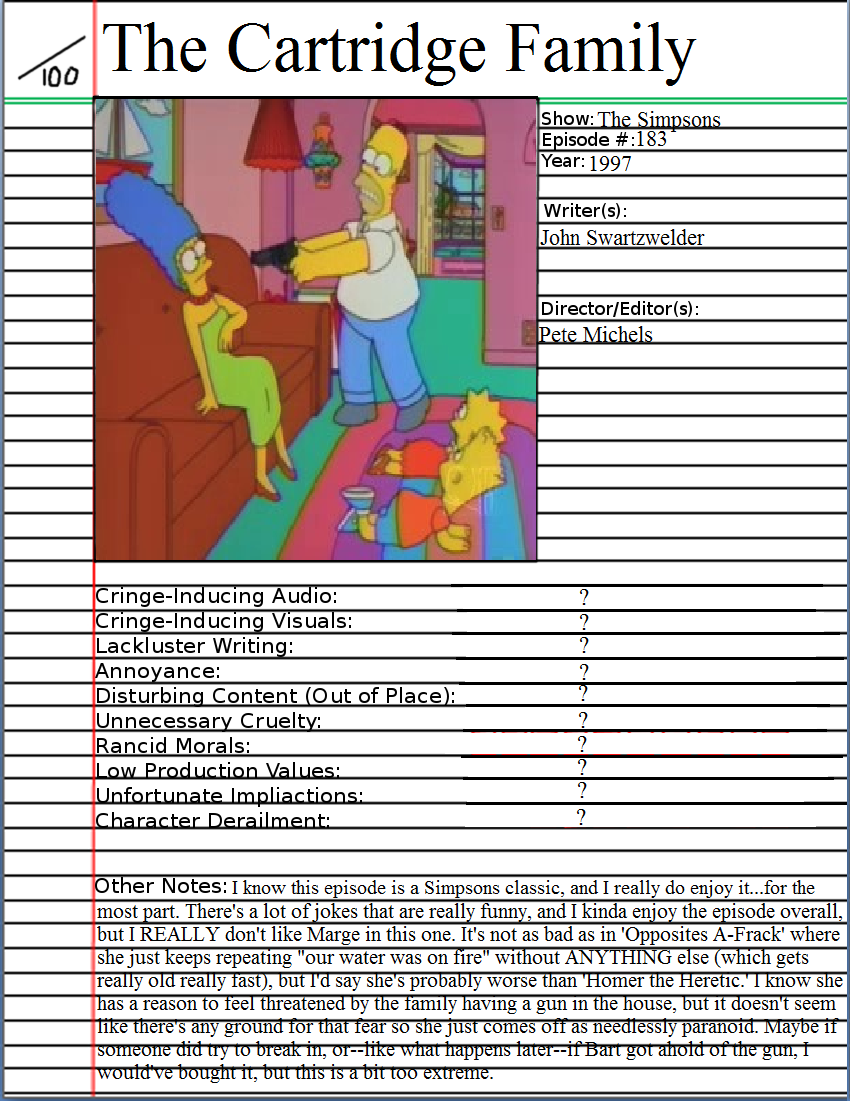 The cartridge family full discount episode
