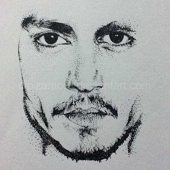 Johnny Depp Dot Art