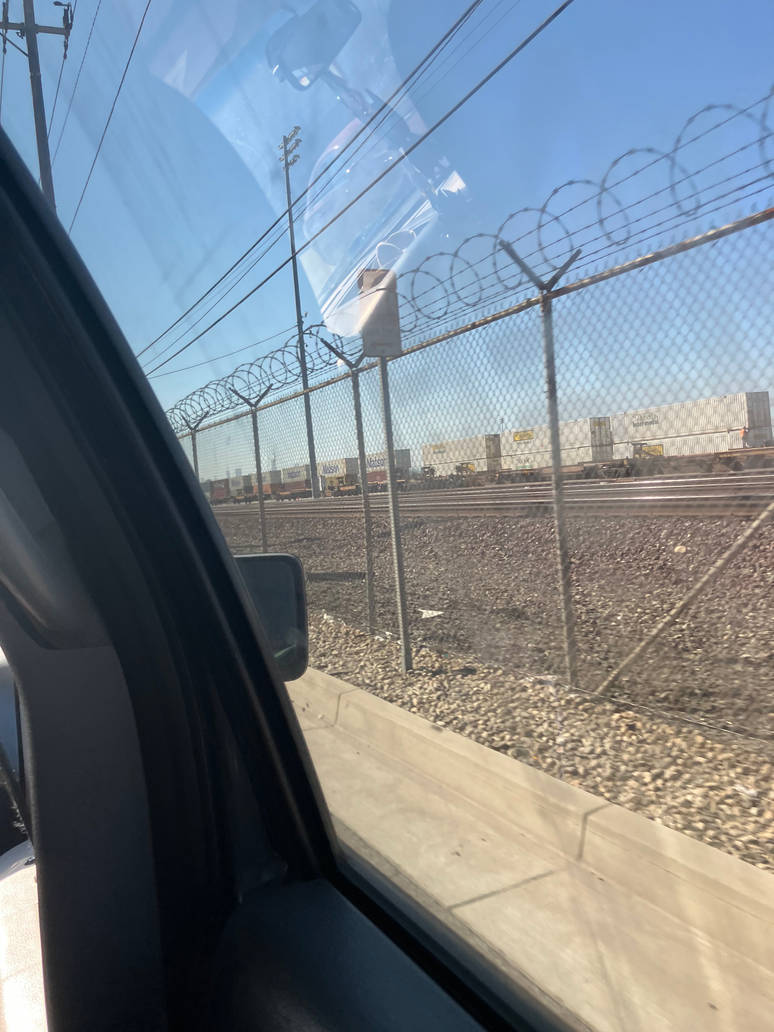 Double Stack well cars in BNSF rail yard by Coolartist102010 on DeviantArt