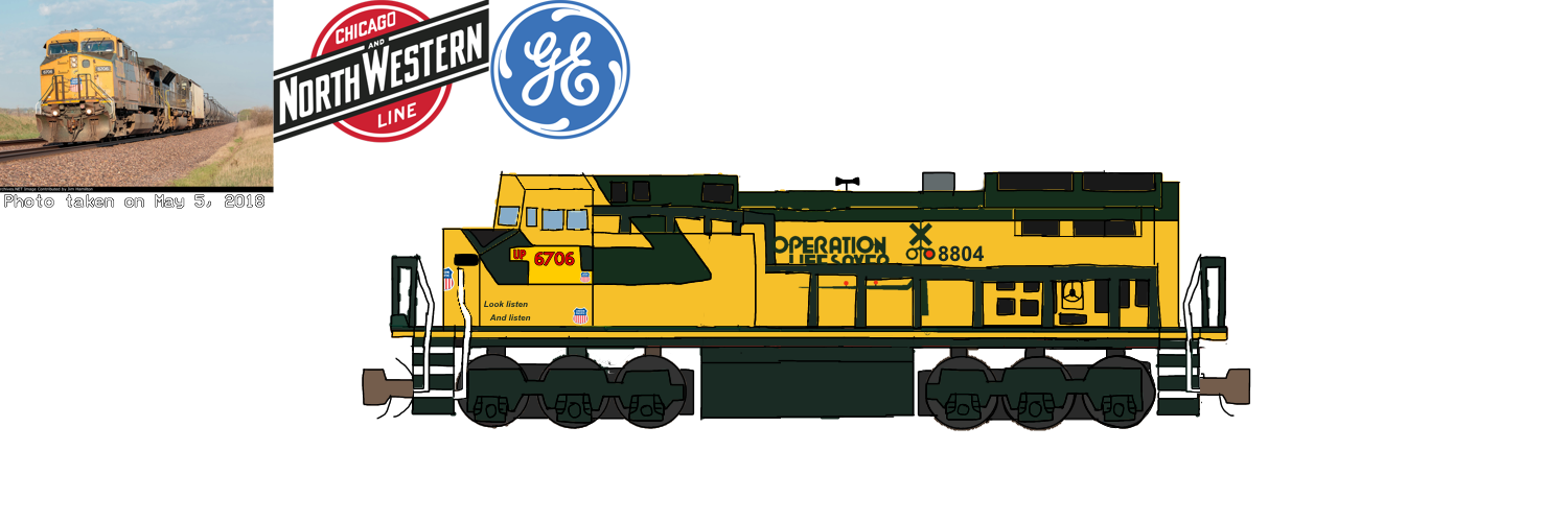 UP 6706 GE AC44CW by Coolartist102010 on DeviantArt