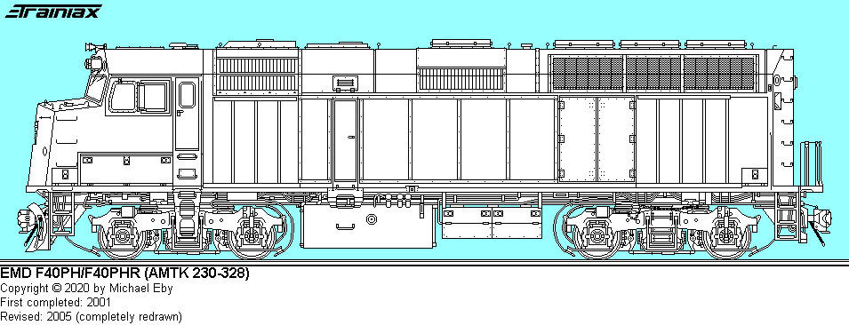 F40ph Rear View AMTK 230-328 EMD F40PH/F40PHR base right side by Coolartist102010 on ...