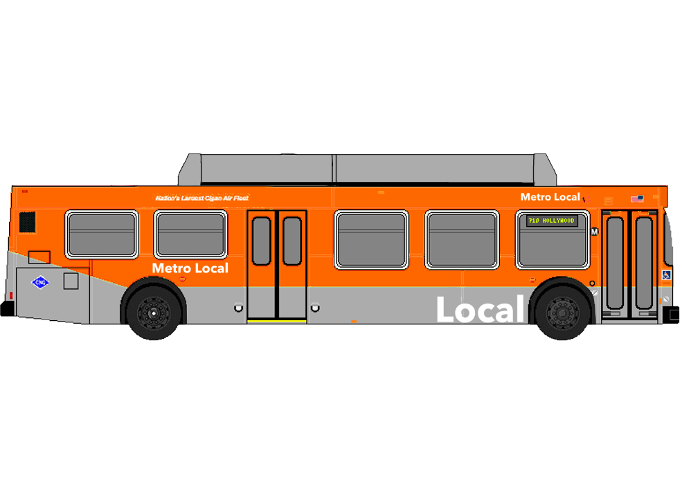 LA Metro Local 2001 New Flyer C40LF bus by Coolartist102010 on DeviantArt