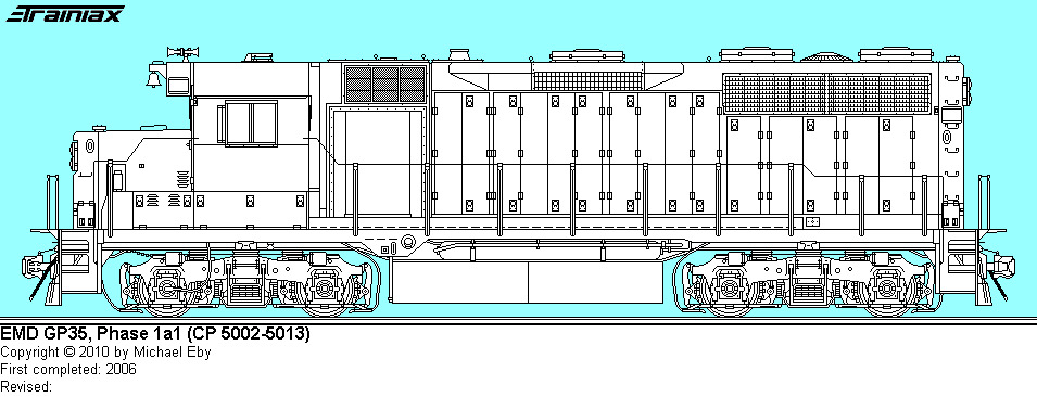 CP 5002-5013 EMD GP35 Phase 1a1 by Coolartist102010 on DeviantArt