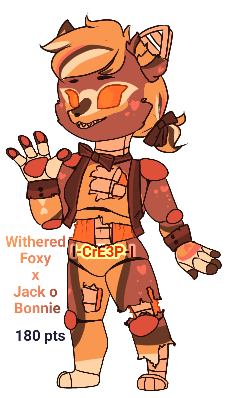 Withered Foxy X Jack O Bonnie Adopt Closed By I Cre3p I On Deviantart Withered Foxy X Jack O Bonnie Adopt Closed By I Cre3p I On Deviantart