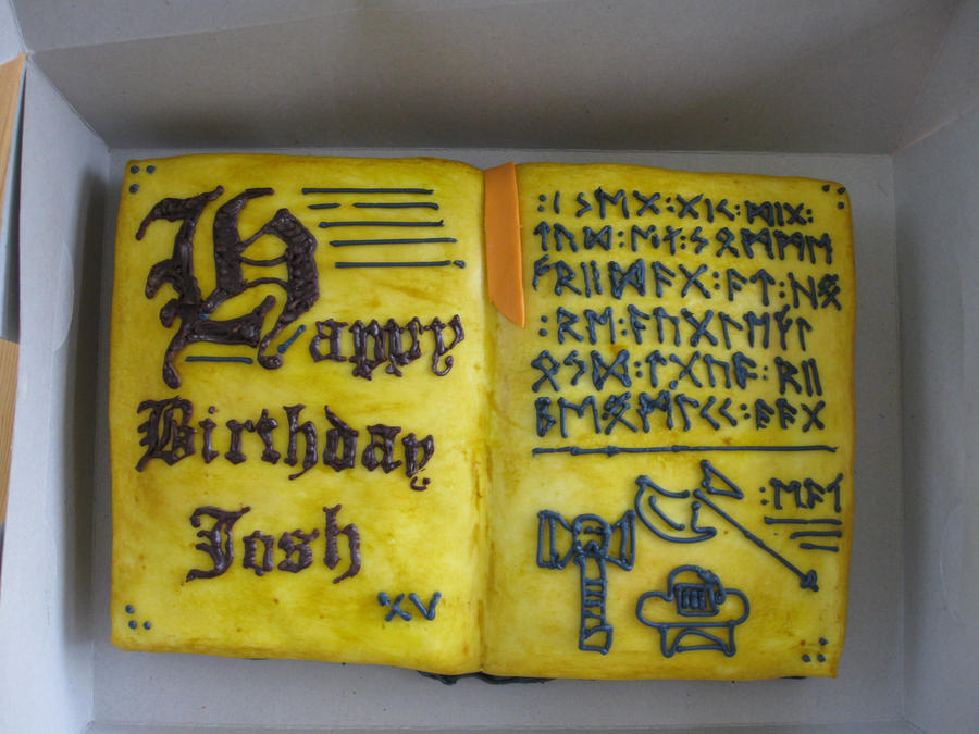 Rune Spellbook Cake