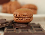 Chocolate Macaron by StrangeWonderland