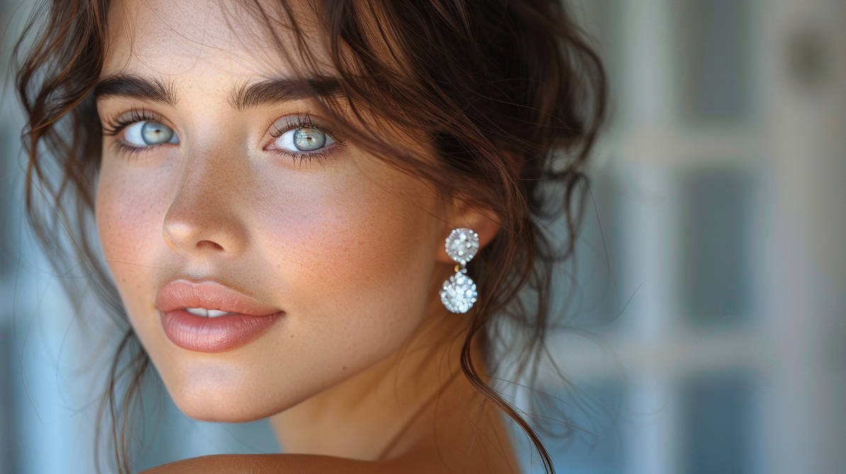 Slightly Less Pretty h96ven Kind pretty woman slightly smiling. Earring by silver7ight on ...