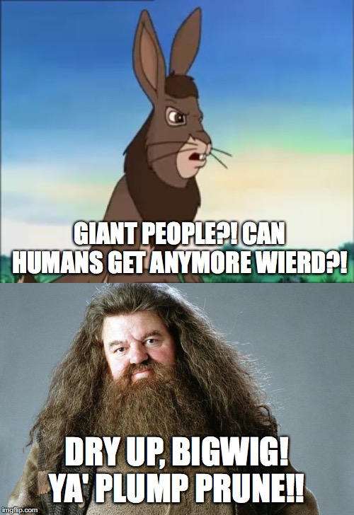 Watership Down Meme Bigwig Challenges Hagrid By Foxteen0206 On Deviantart Watership Down Meme Bigwig Challenges Hagrid By Foxteen0206 On Deviantart