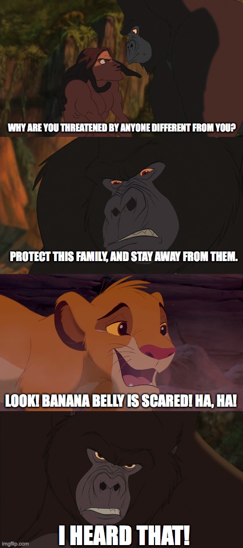 Disney Meme - Simba Makes Fun of Kerchak by FoxTeen0206 on DeviantArt