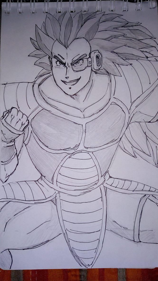 Raditz Posing Sketch by ExOmegaZ on DeviantArt