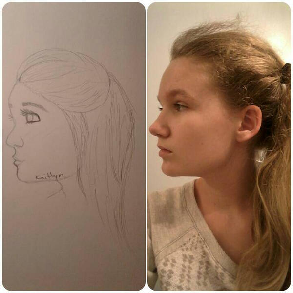 When you try to draw yourself