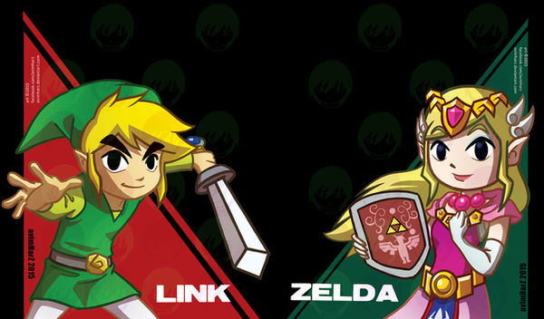 Fanart: Link and Princess Zelda by avimHarZ