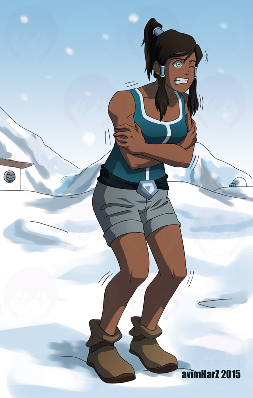 Fanart Commission: Freezing Korra by avimHarZ